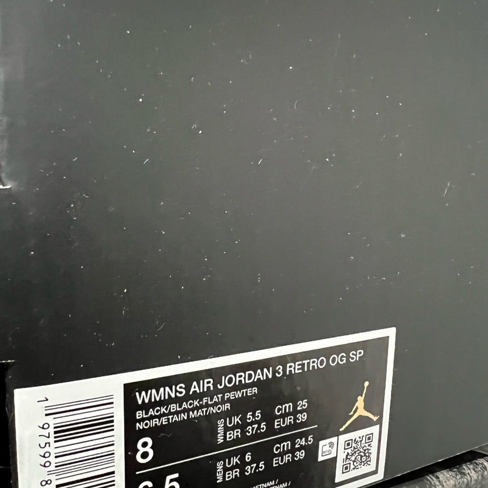 A MA MANIÉRE X AIR JORDAN 3 W.Y.W.S. Size 8 - Picture 3 of 14